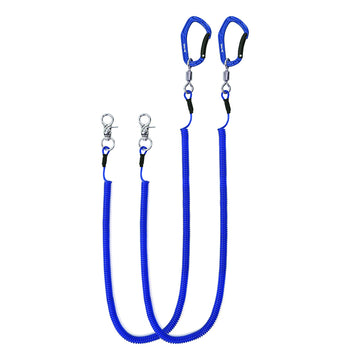 HERCULES M3 Heavy Duty Fishing Lanyard, Kayak Leash Pack of 2, 4 Colors